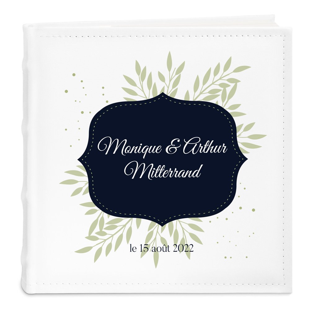 Murrano Personalized Photo Album for Him and Her, Wedding Anniversary Gift