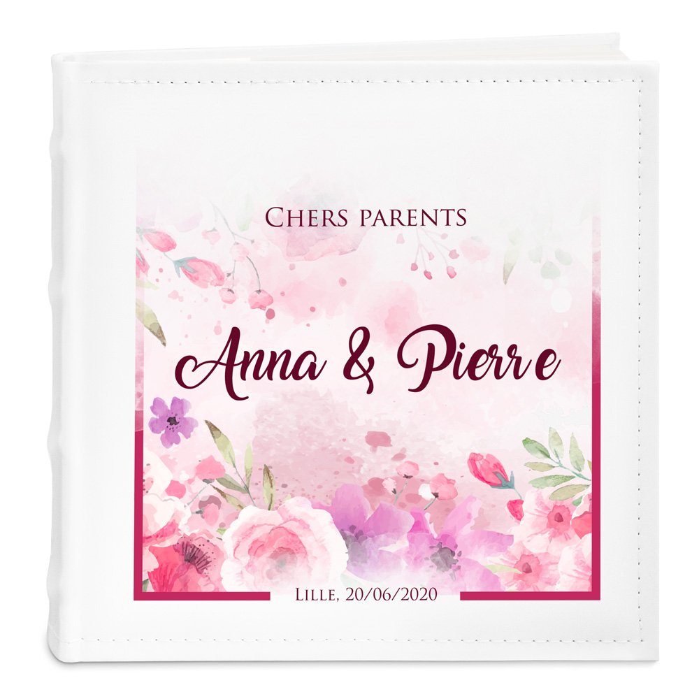 Murrano Personalized Photo Album for Parents - Wedding Thank You Gift