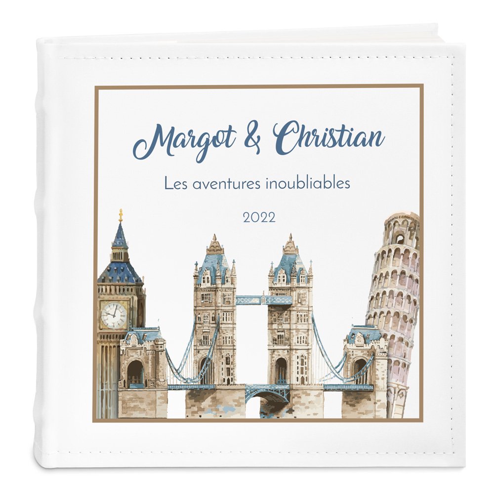 Murrano Personalized Photo Album for Couple Wedding Anniversary