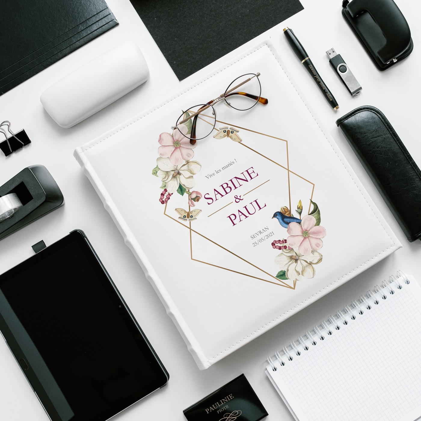 Murrano Girl's Communion Photo Album with Custom Print