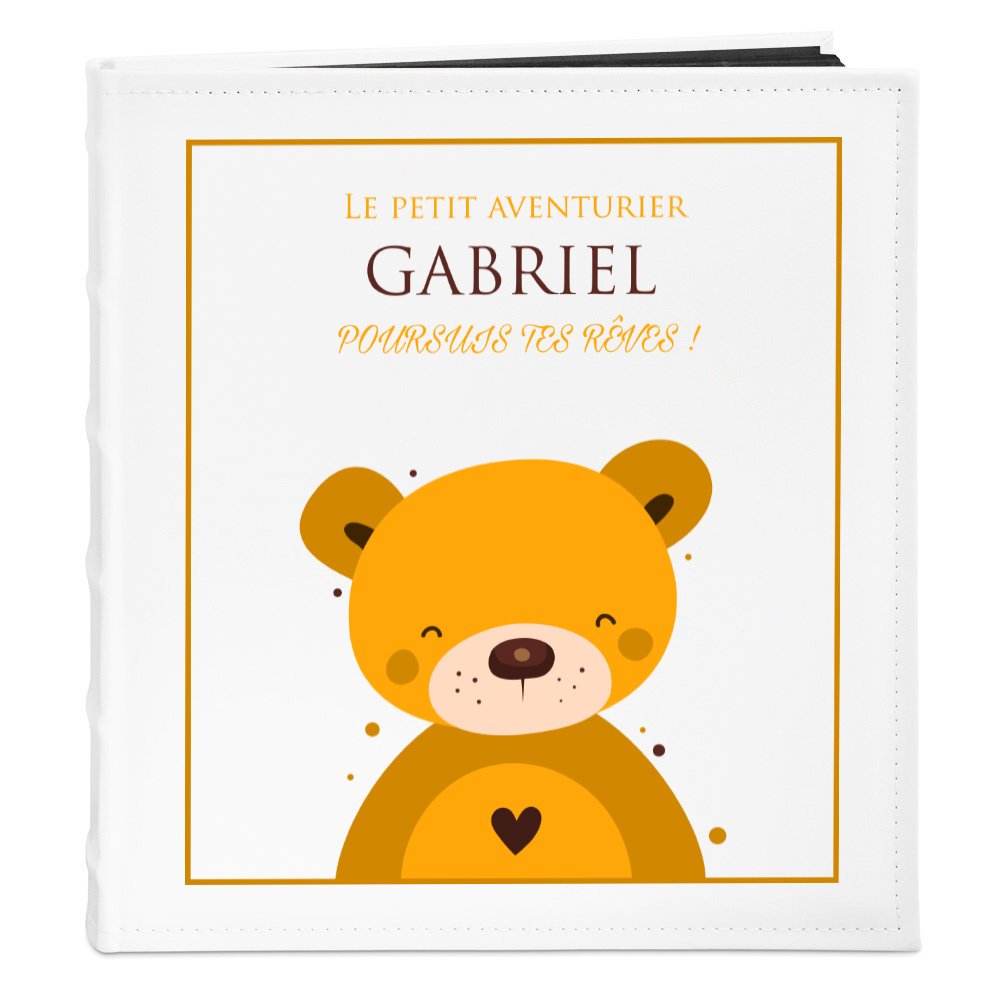 Murrano Personalized Photo Album for Newborn Boy