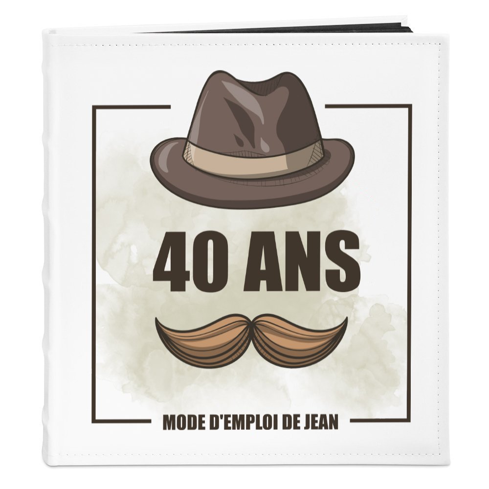 Murrano Personalized Photo Album for Gentleman's 40th Anniversary
