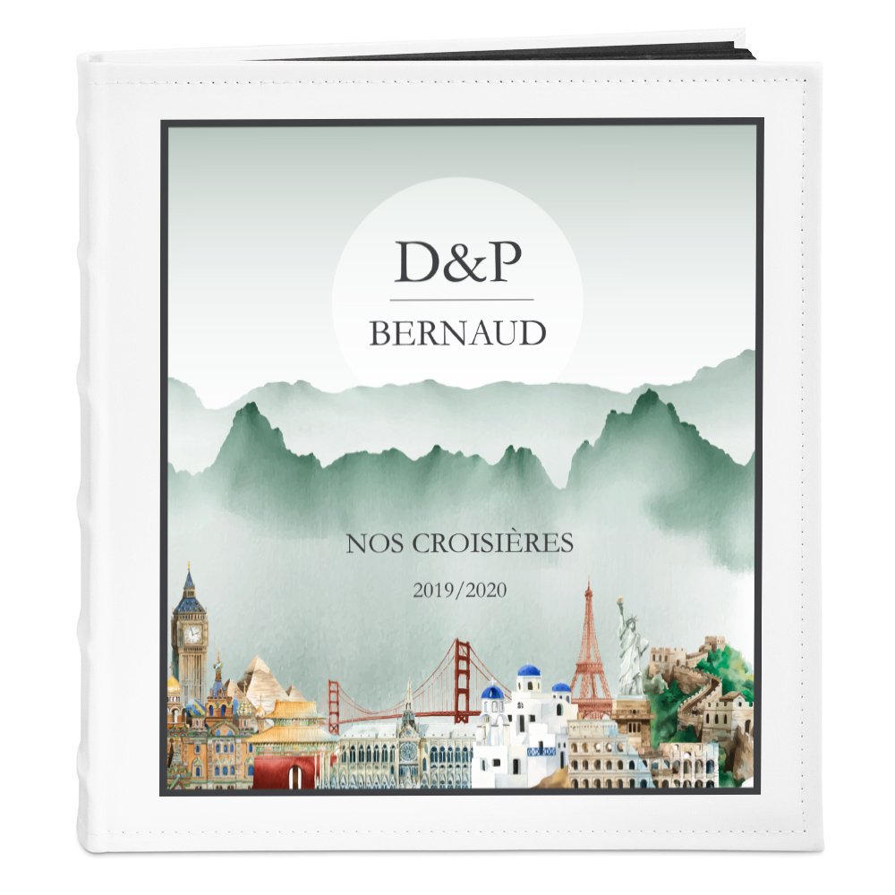 Murrano Personalized Photo Album for Couples