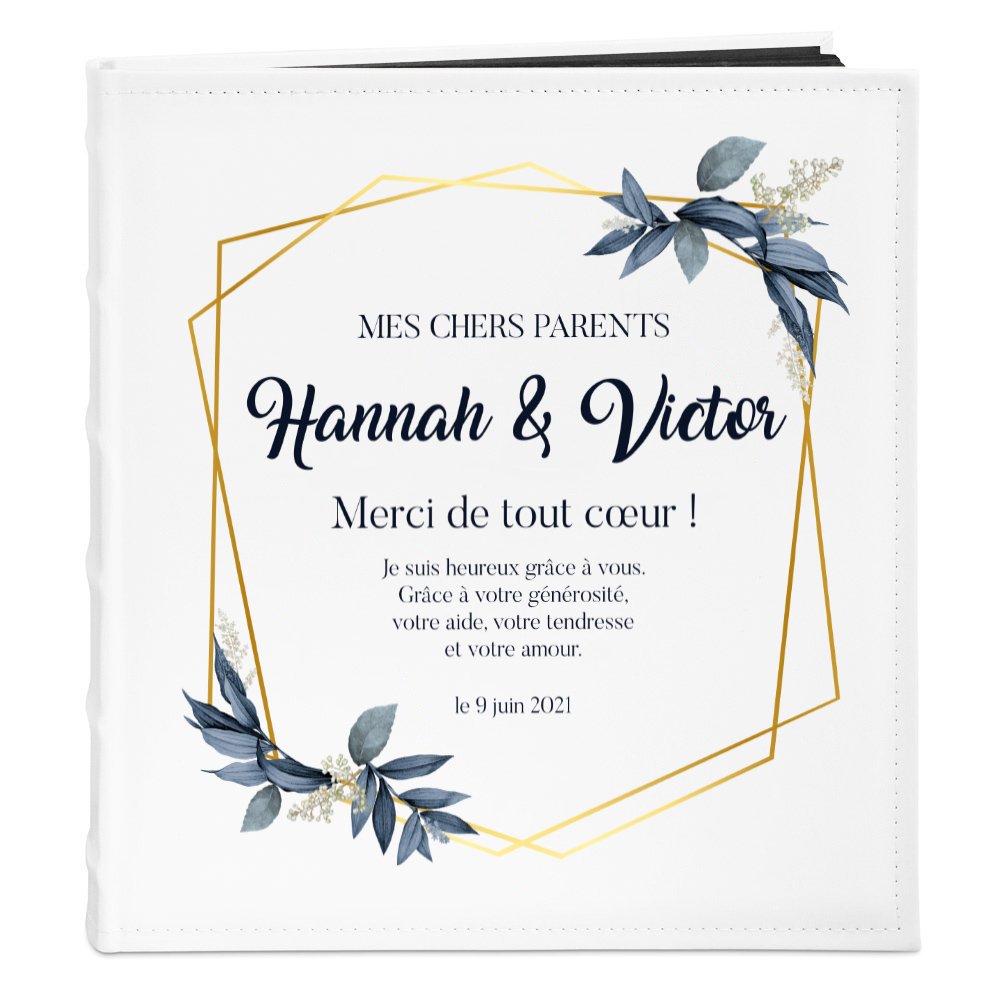 Murrano Personalized Photo Album for Parents - Wedding Thank You Gift