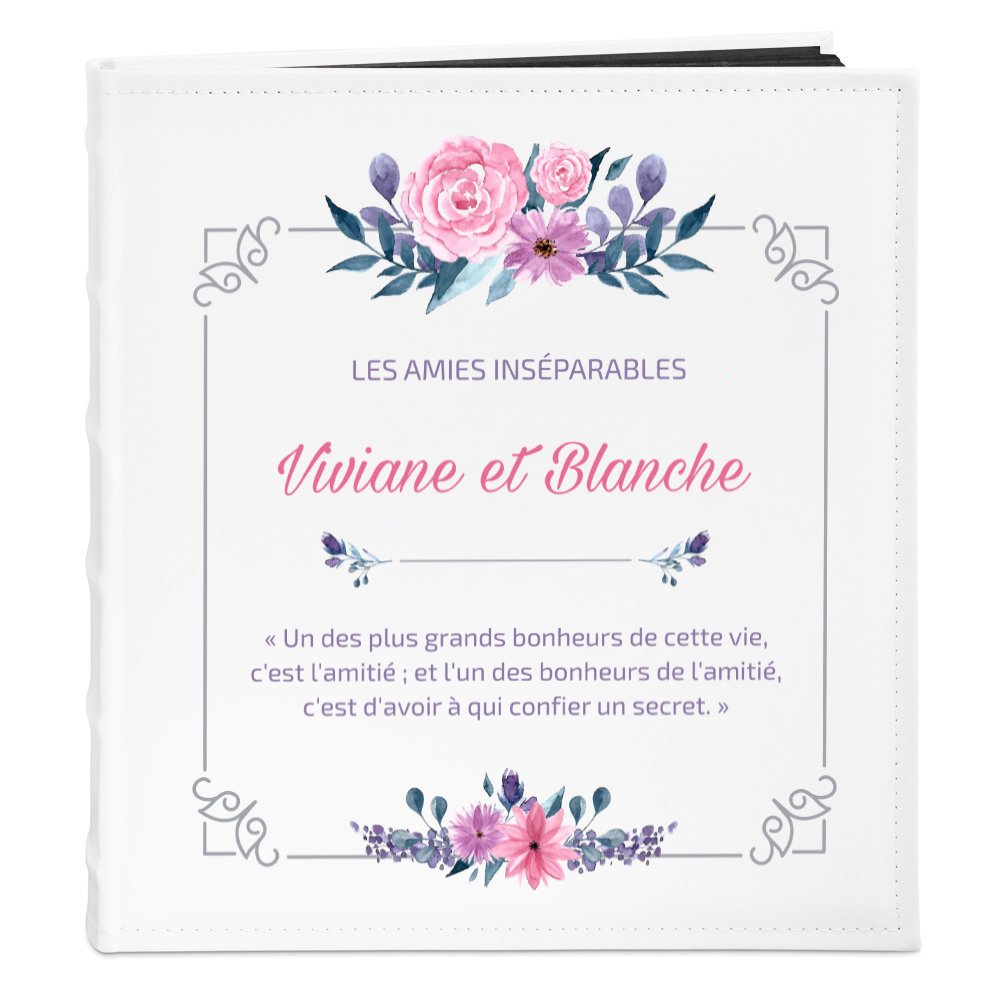 Murrano Personalized Photo Album for Best Friend