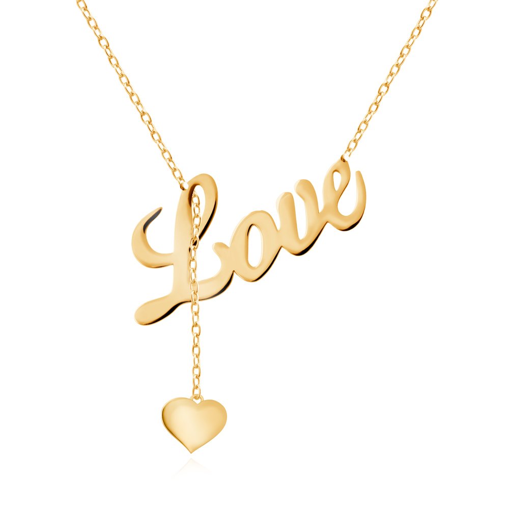 Collar de oro de 8 quilates Murrano con grabado para una amiga
