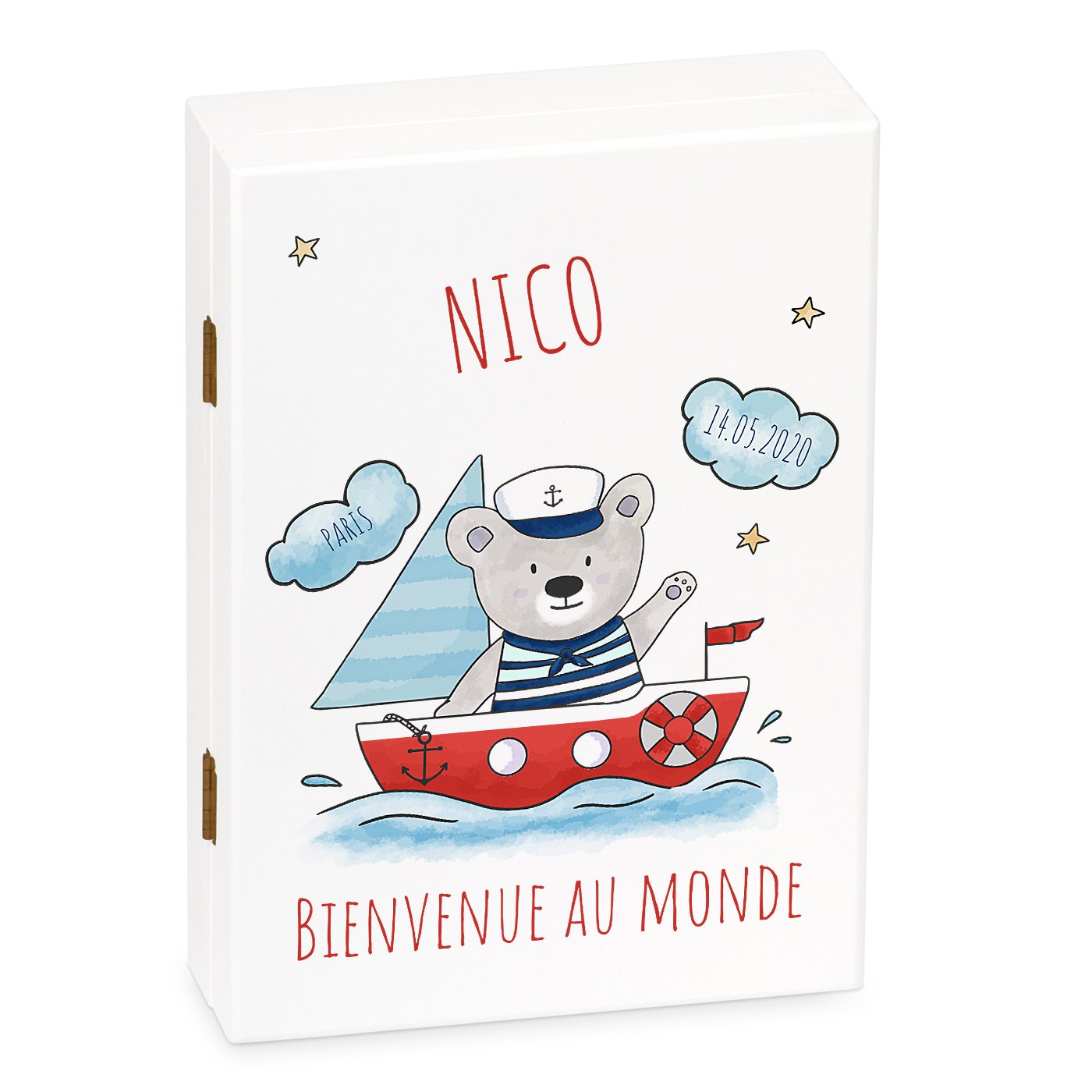 Set de cubiertos personalizado para niños - Pequeño marinero