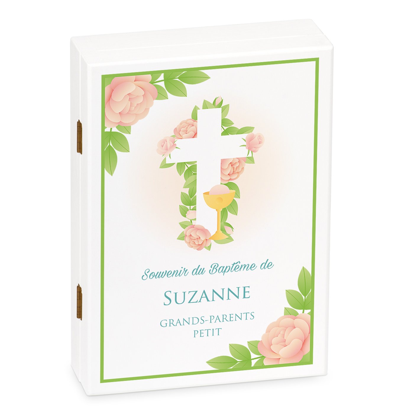 Set de cubiertos personalizado Murrano para niña, niña pequeña, bautismo con nombre grabado