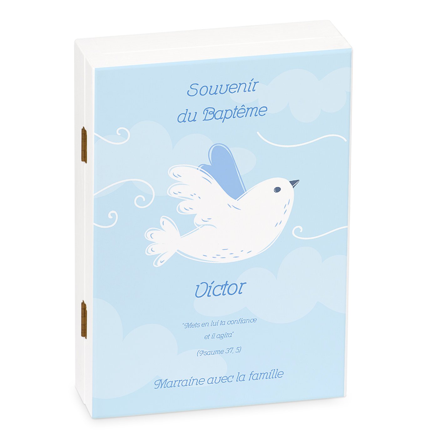 Set de cubiertos personalizado Murrano para el bautismo del niño