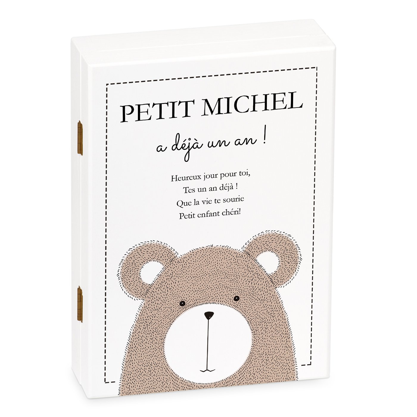 Set de cubiertos personalizado Murrano para niño de 1 año