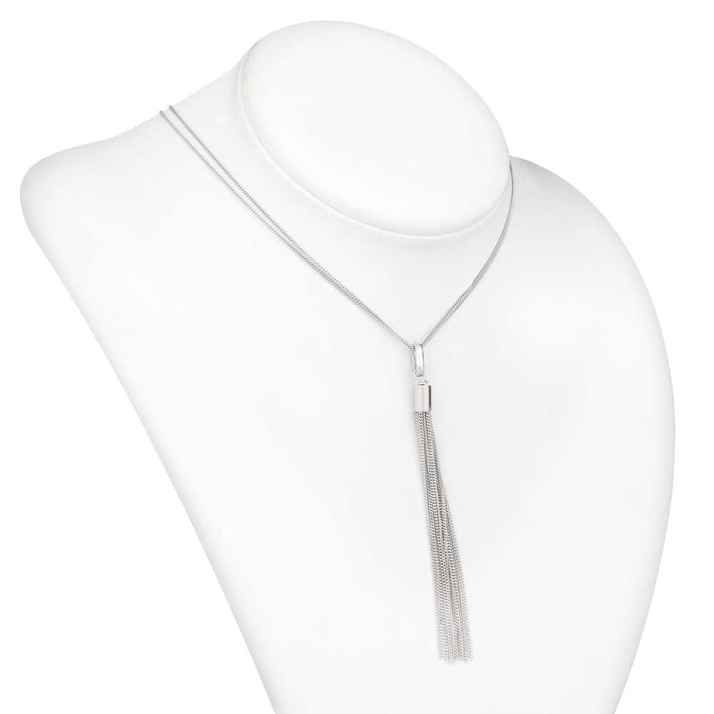 Collar de plata esterlina 925 grabado para esposa Murrano