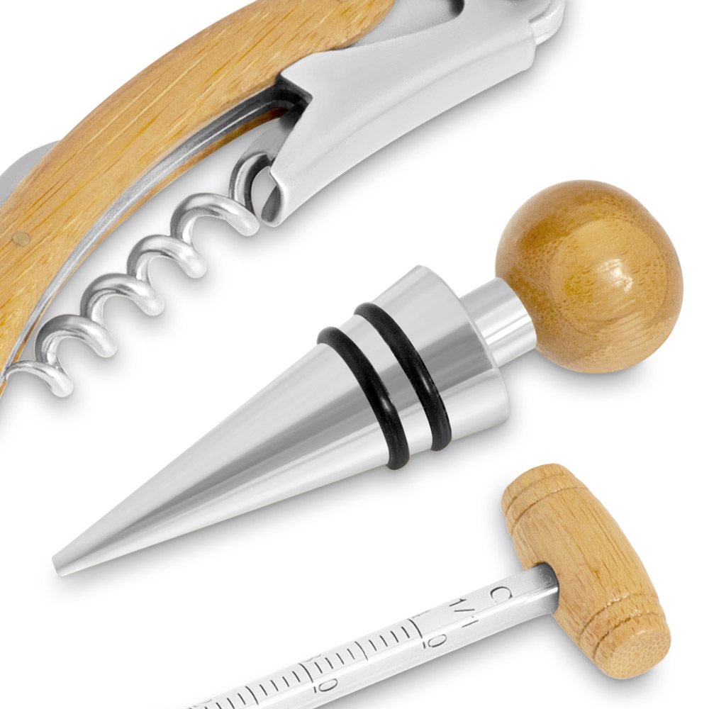Murrano Silver Wedding Wine Accessory Set
