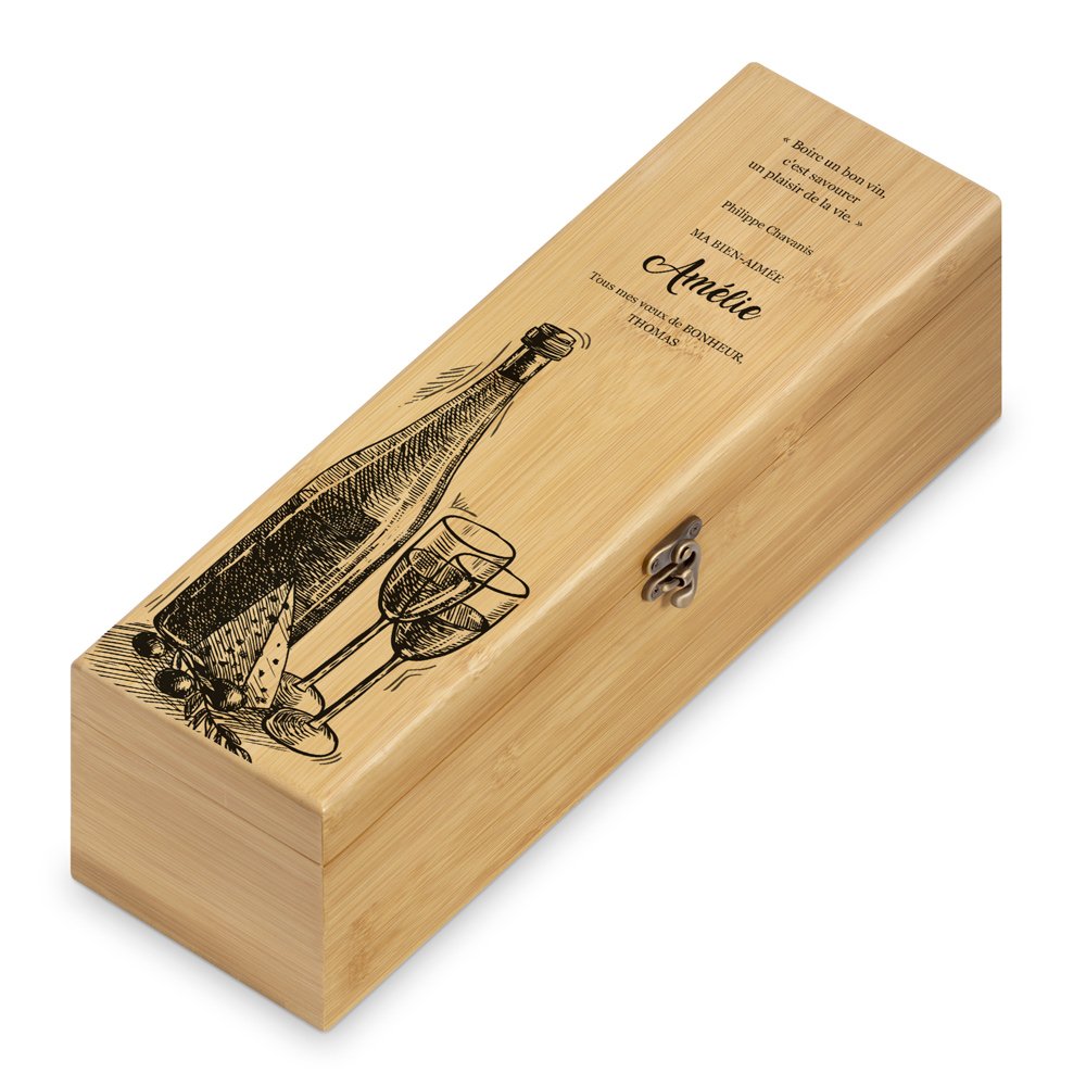Murrano Wine Gift Box with 4 Accessories for Women's Birthday