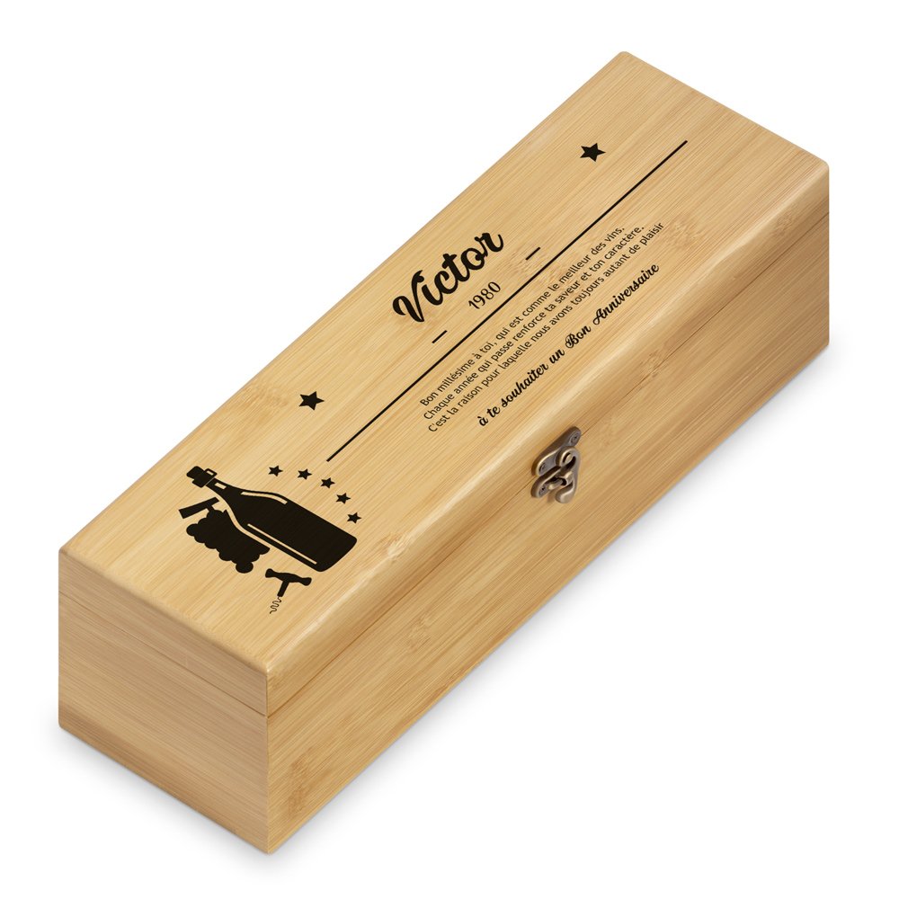 Murrano Personalized Wine Accessory Set for Men's Birthday