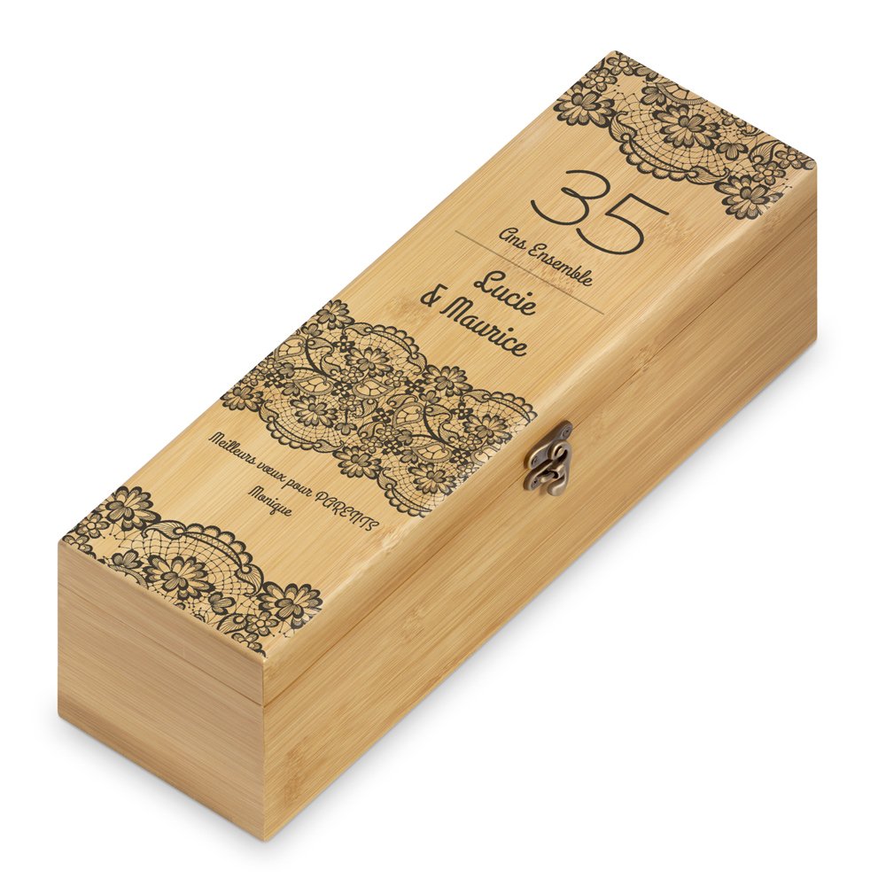 Murrano Personalized Wine Accessory Kit for 35th Wedding Anniversary