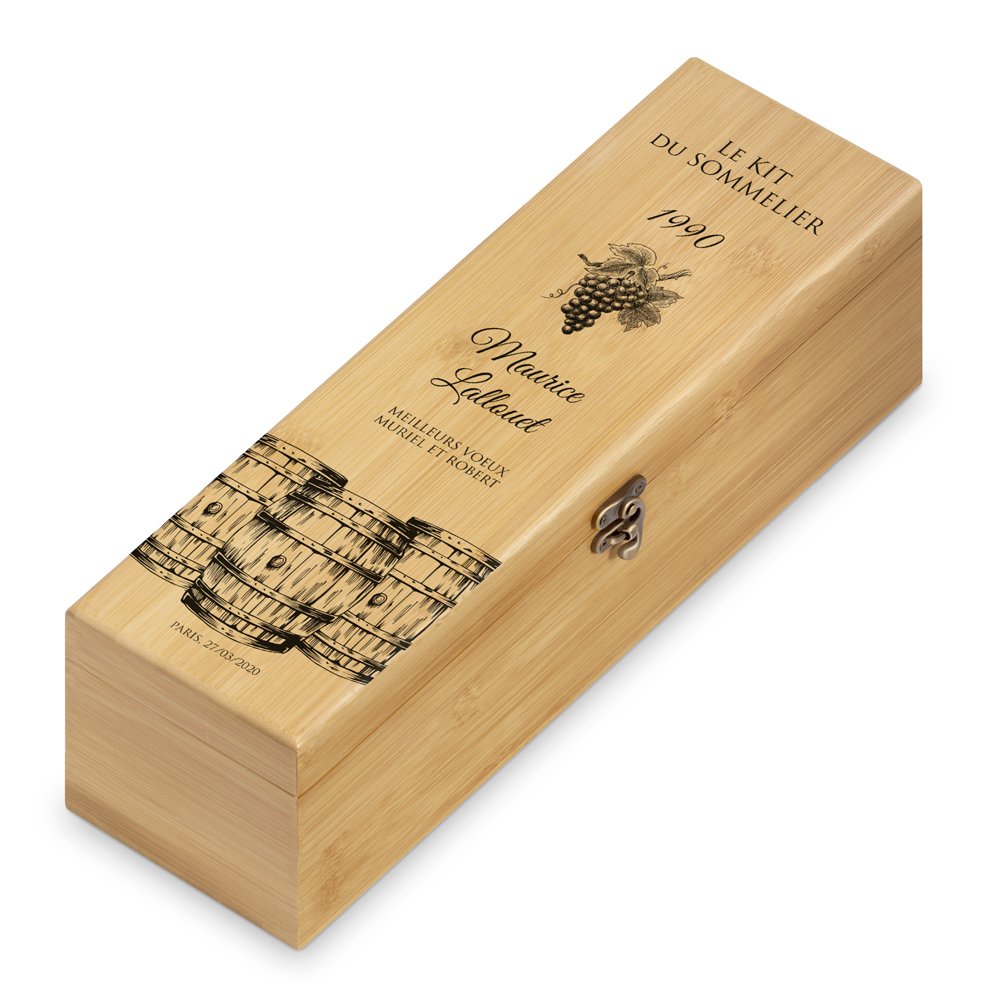 Murrano Personalized Wine Accessory Kit for Friend's Birthday