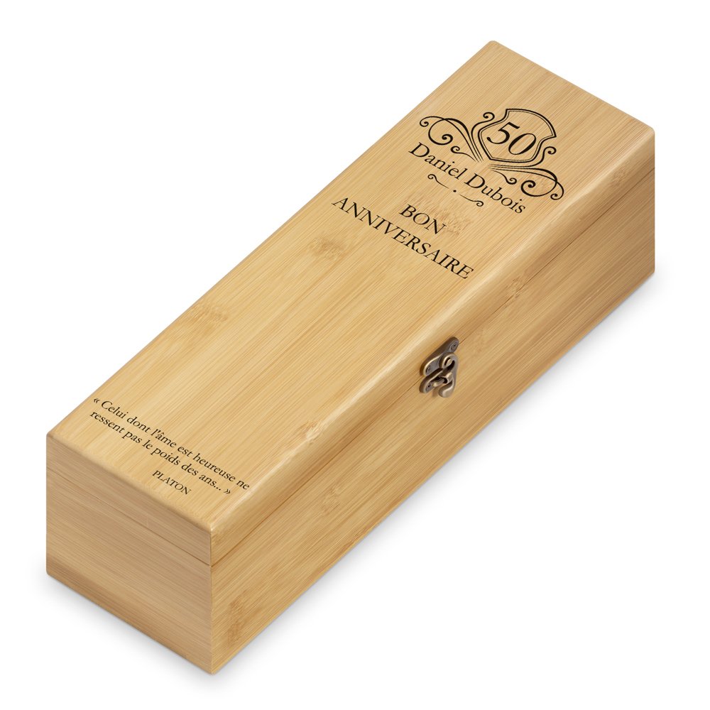 Murrano Personalized Wine Accessory Kit for Dad's 50th Birthday