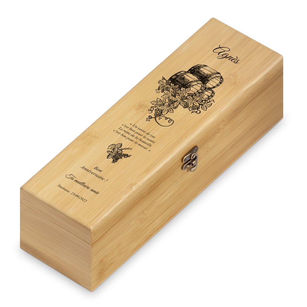 Murrano Personalized Wine Accessory Kit for Best Friend's Birthday