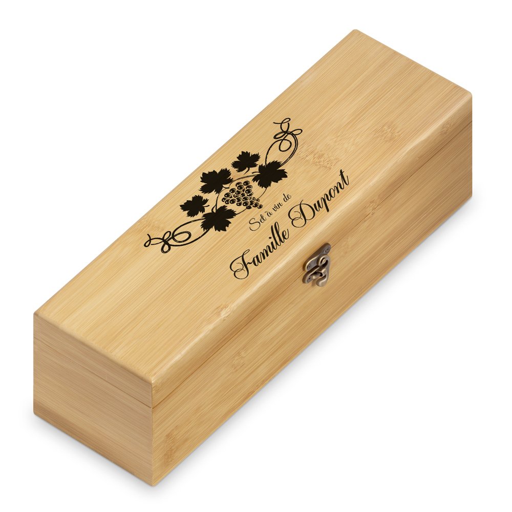 Murrano Wine Gift Box with 4 Accessories for Friends Gatherings