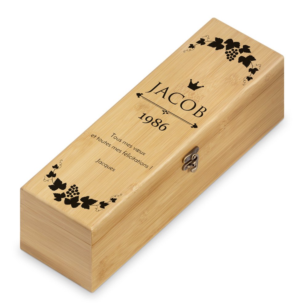 Murrano Wine Gift Box with 4 Accessories for a Friend's Birthday