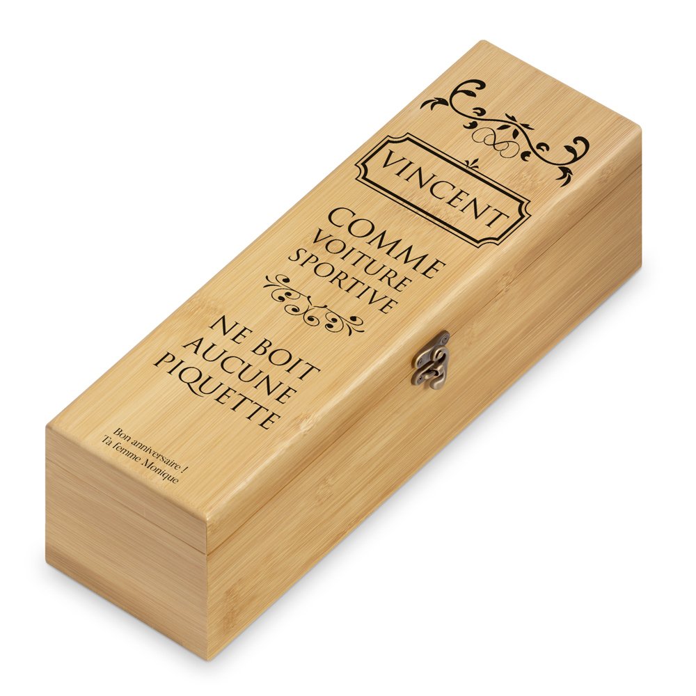 Murrano Wine Gift Box with 4 Accessories for Husband's Birthday