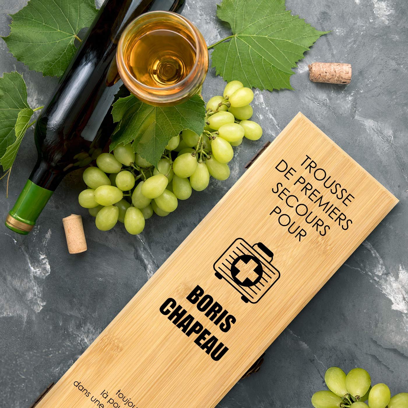 Murrano Personalized Wine Gift Box with Accessories for Bachelor Party