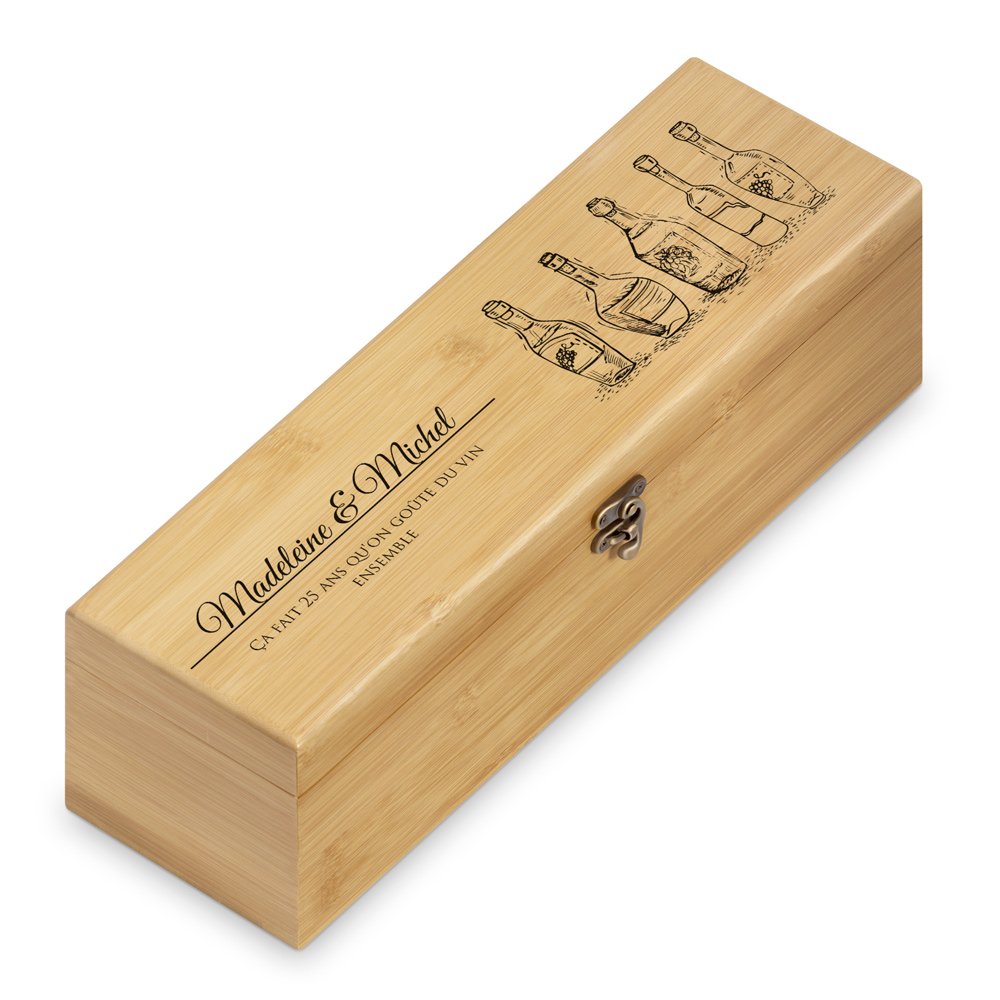 Murrano Silver Wedding Wine Gift Set for Couple