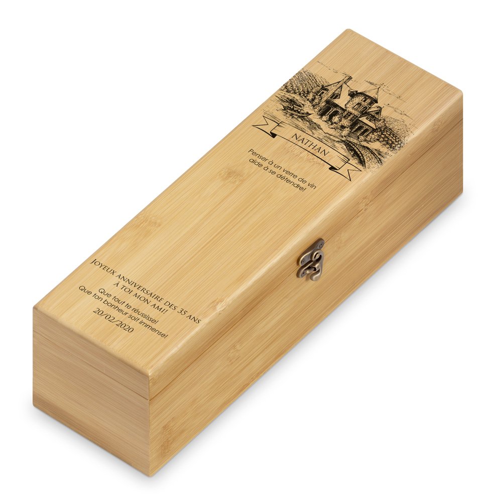 Murrano Personalized Wine Accessory Kit for 35th Birthday