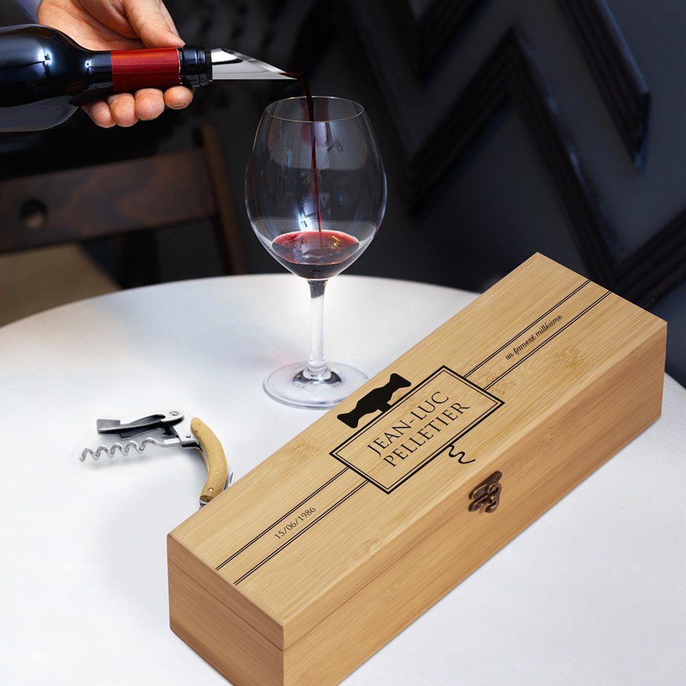 Murrano Personalized Wine Accessory Kit for Father's Day