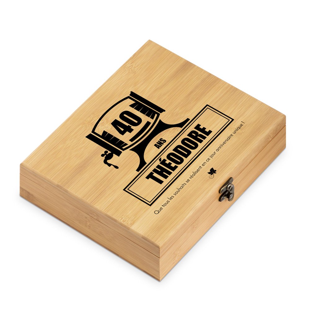 Murrano Personalized Sommelier Set for His 40th Birthday