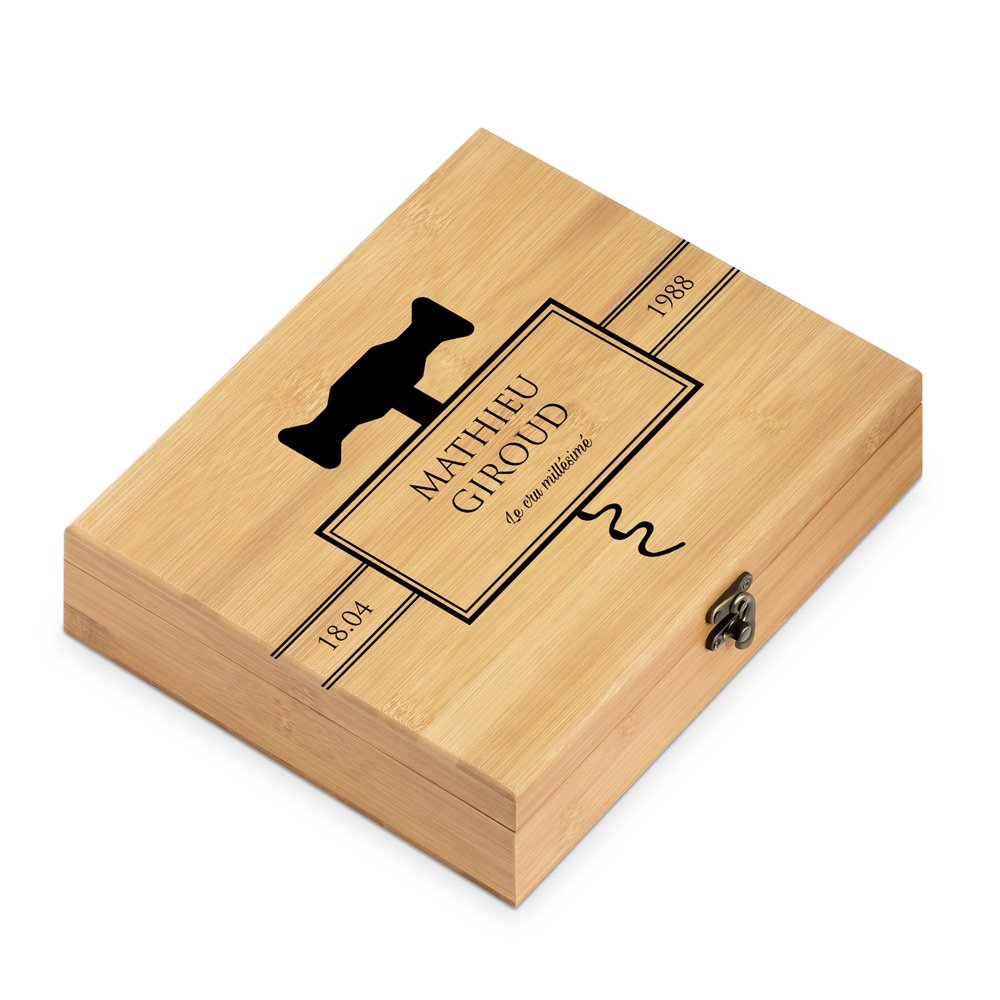 Murrano Personalized Sommelier Gift Box for Father's Birthday
