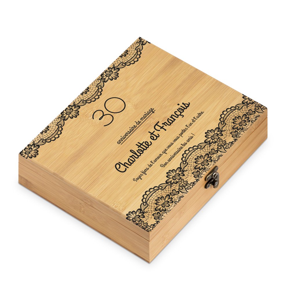 Murrano Personalized Sommelier Kit for a Couple's 30th Wedding Anniversary
