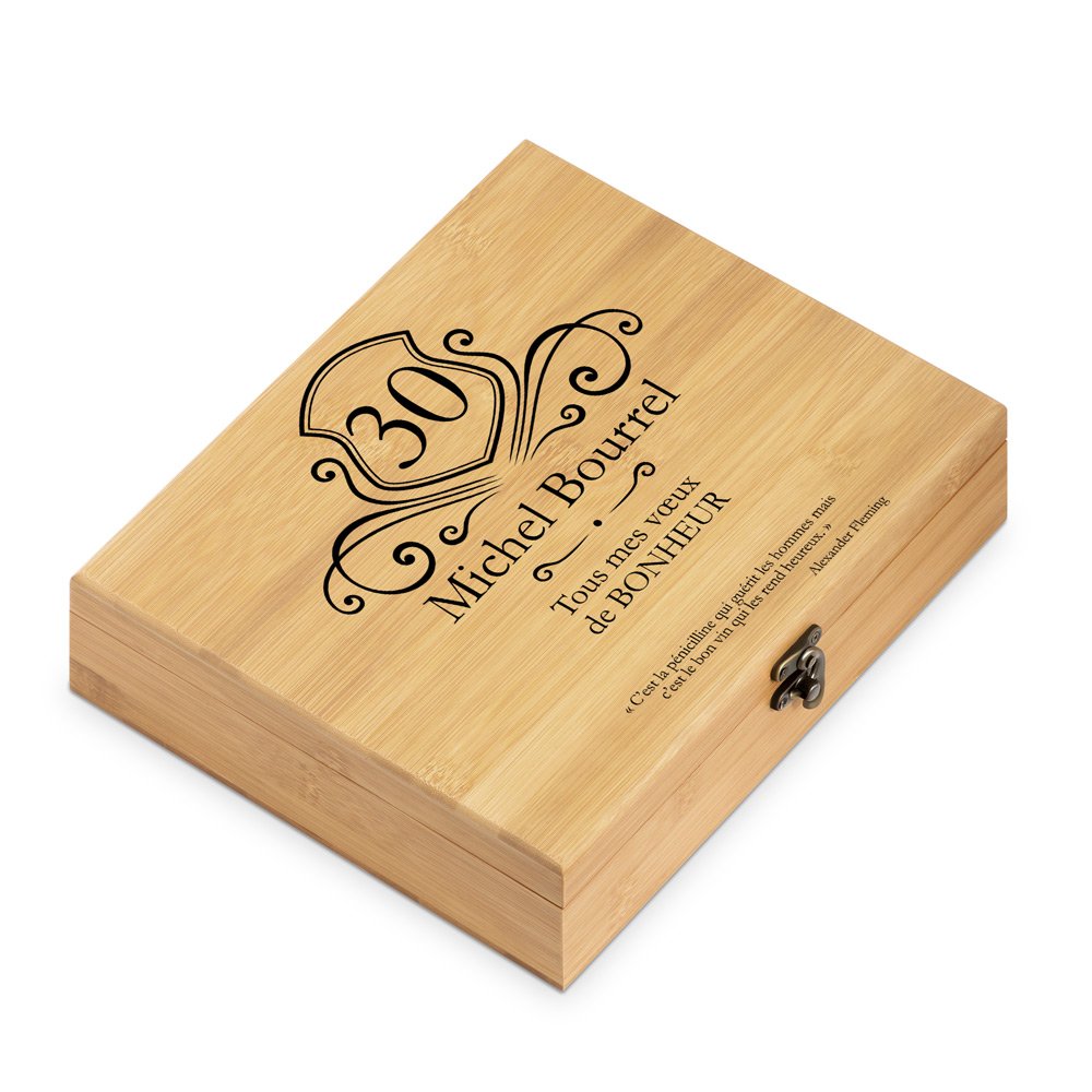 Murrano Personalized Sommelier Set for Men's 30th Birthday
