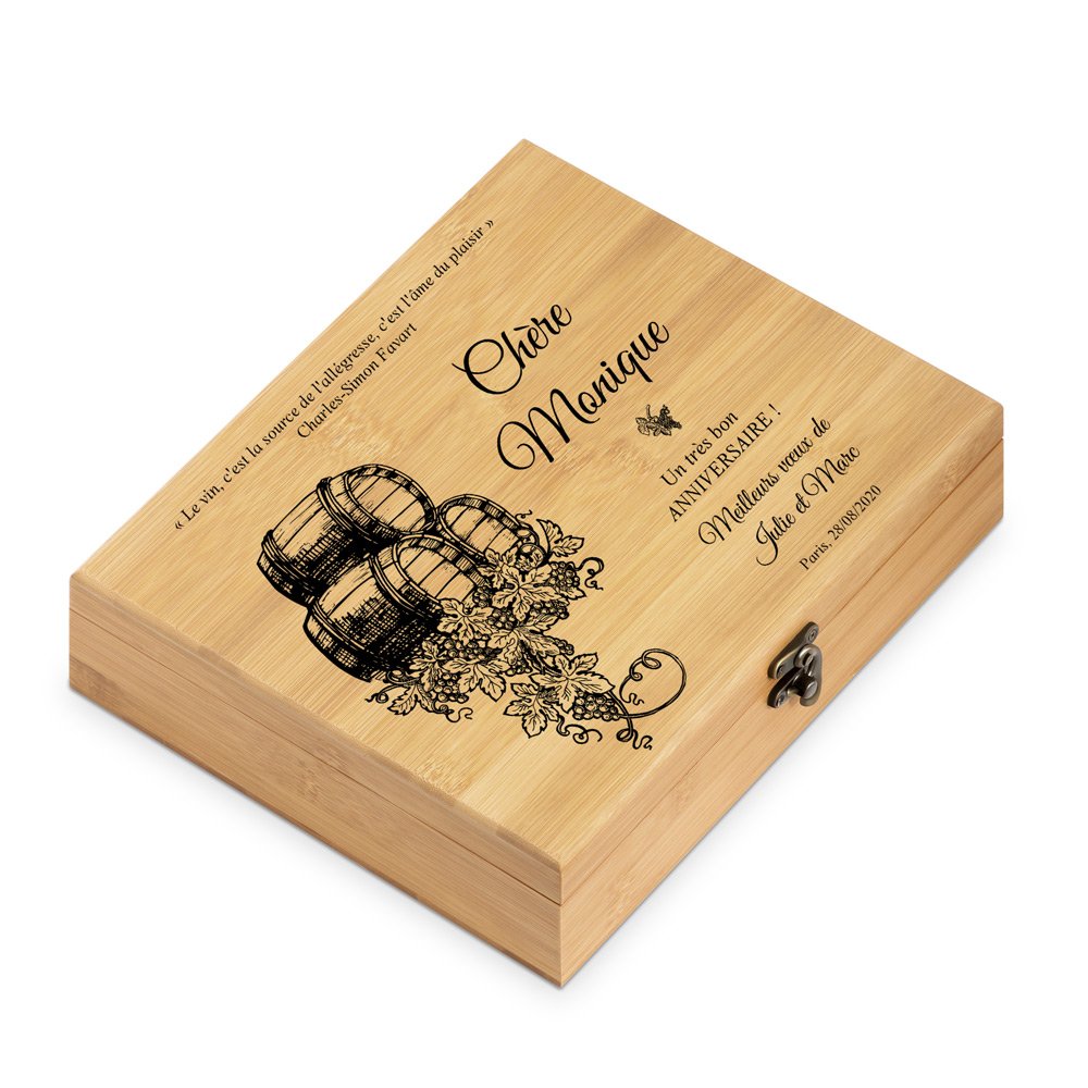 Murrano Sommelier Gift Box with Custom Anniversary Print