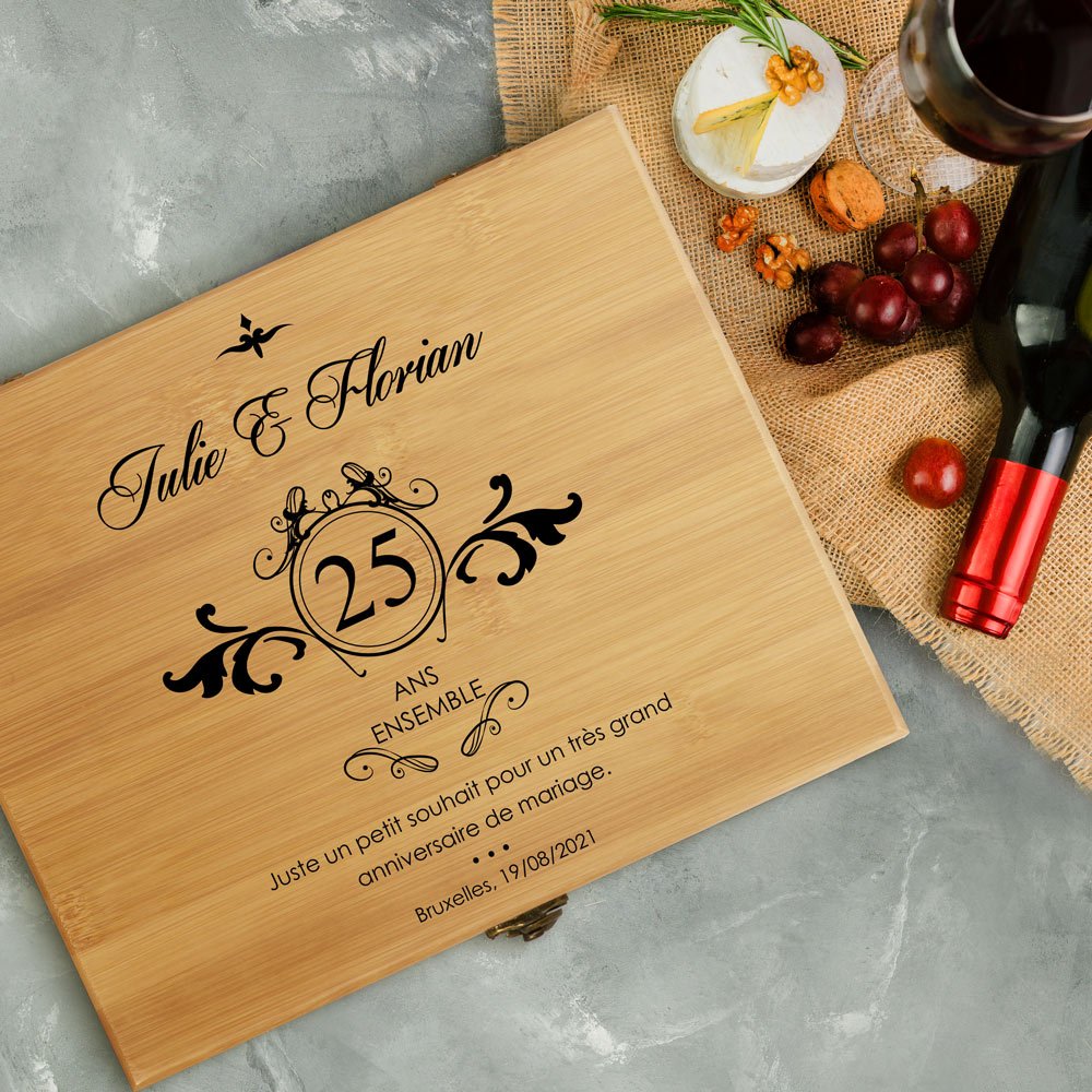 Murrano Silver Wedding Wine Accessory Set for Couples
