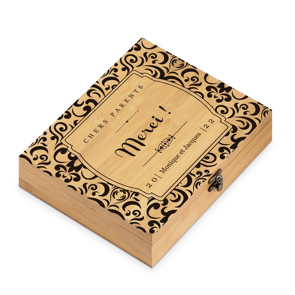 Murrano Sommelier Gift Set with Personalized Thank You Design