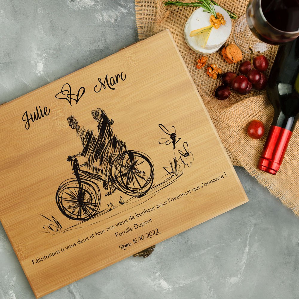 Murrano Custom Sommelier Set for Him and Her - Wedding Gift