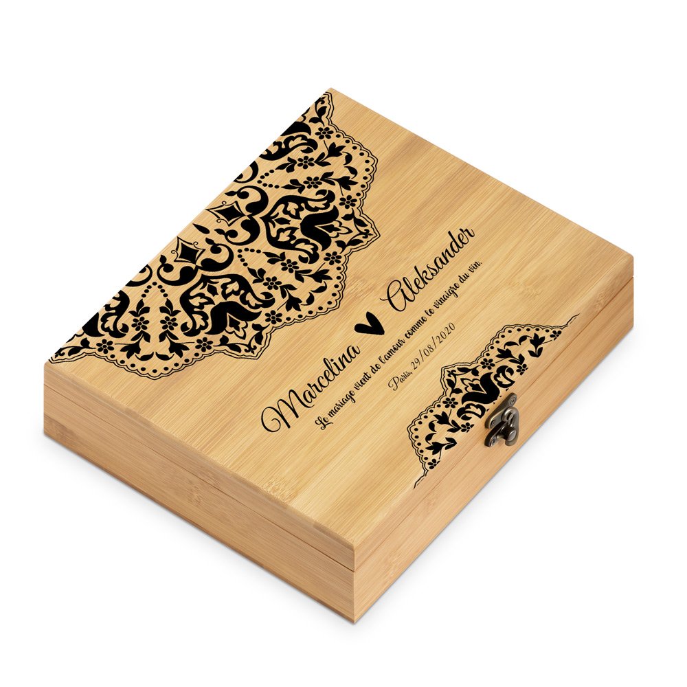 Murrano Sommelier Gift Box with Personalized Print