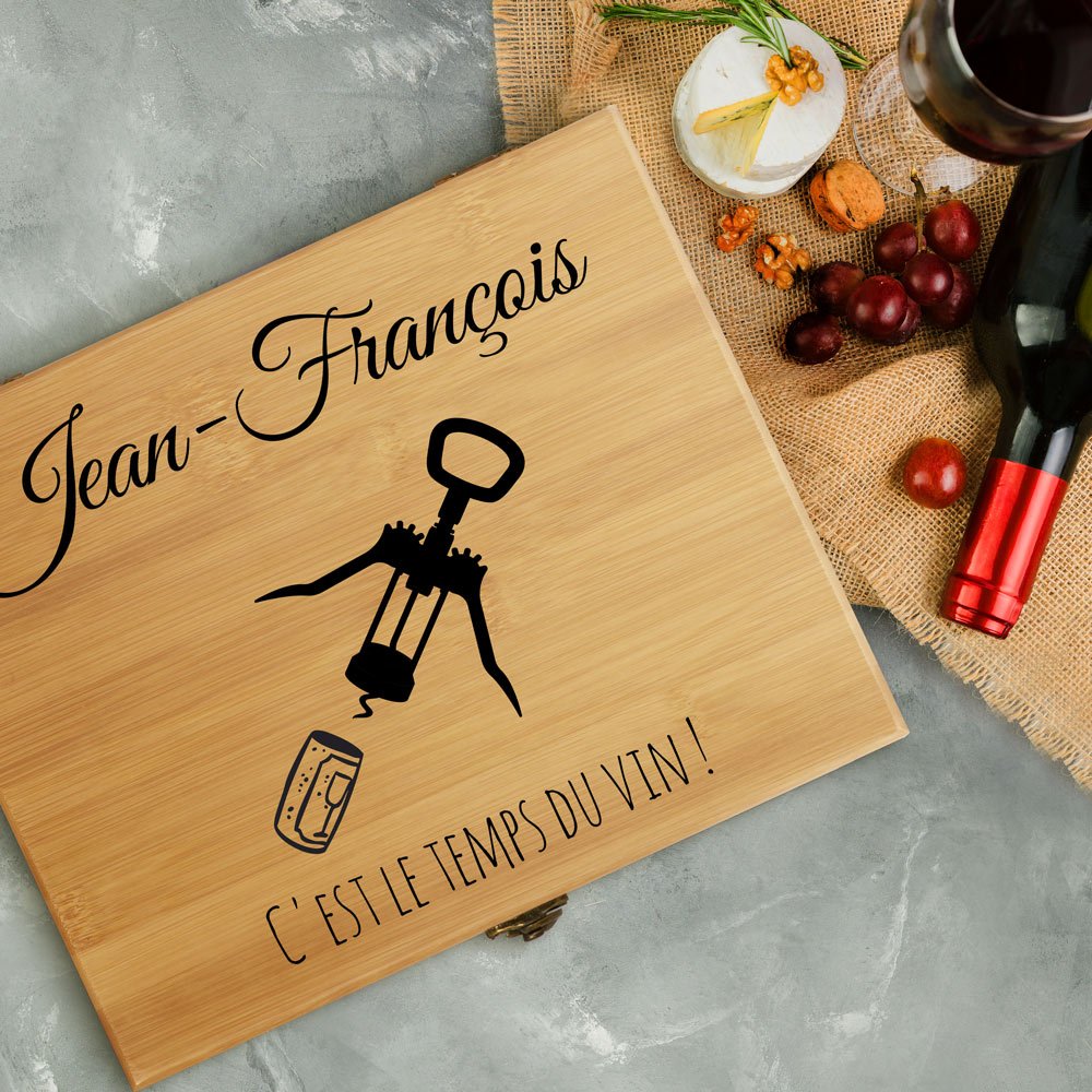 Murrano Personalized Sommelier Set for Husband - Anniversary Gift