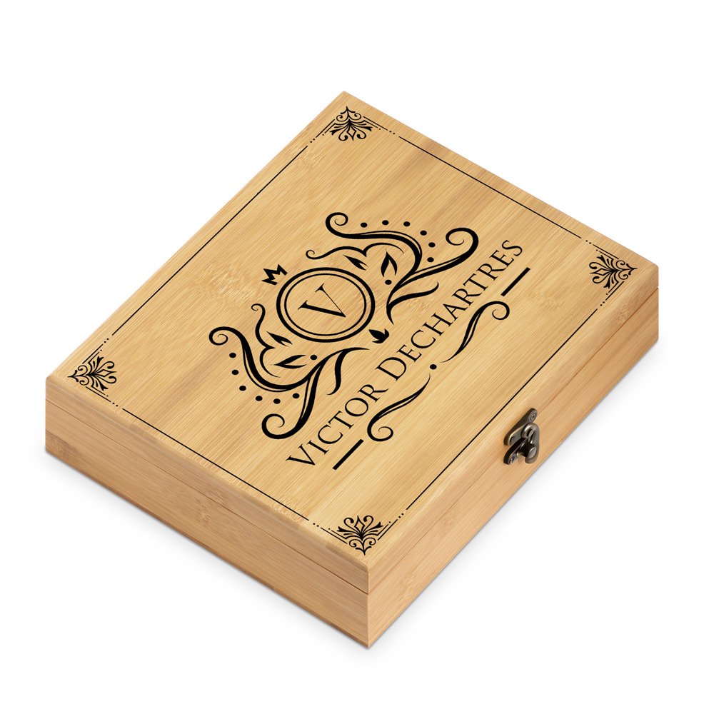 Murrano Sommelier Gift Set with Birthday Custom Print