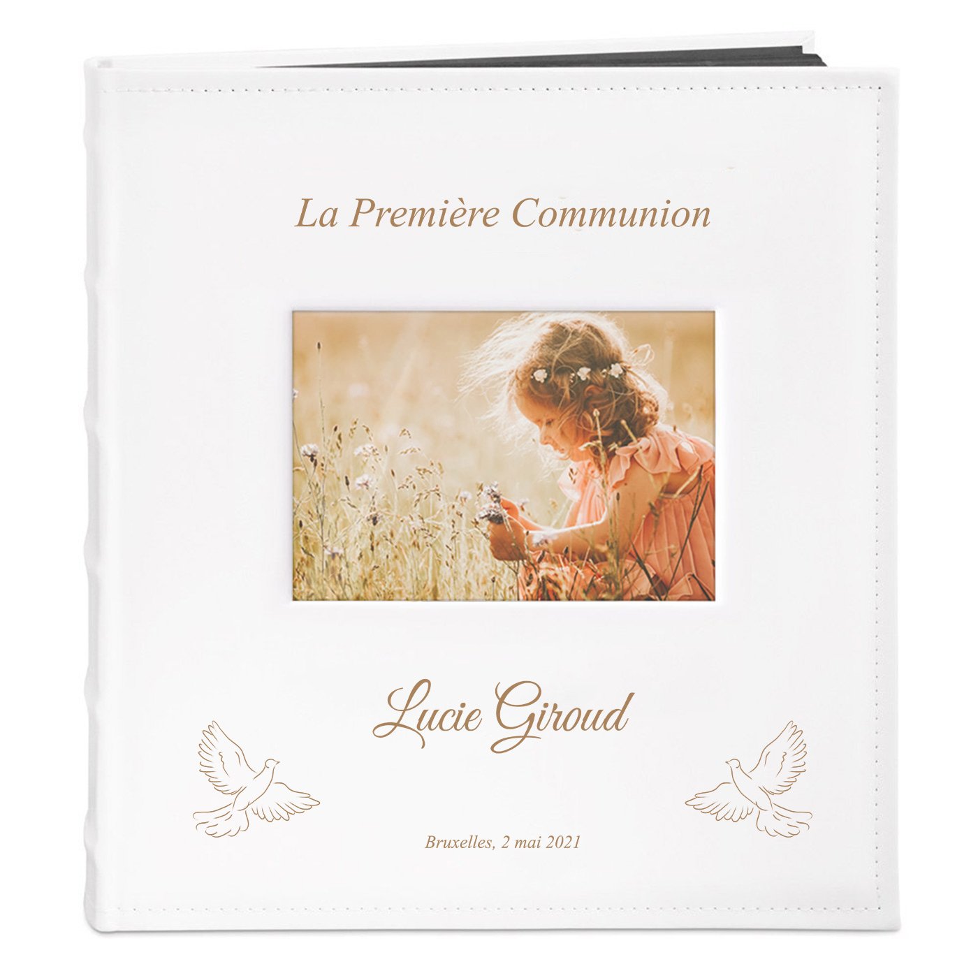 Album photo personnalisé Murrano pour fille - Souvenir de communion