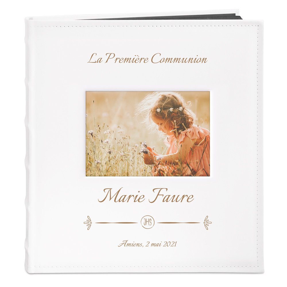 Murrano Personalized Photo Album for Girl's First Communion