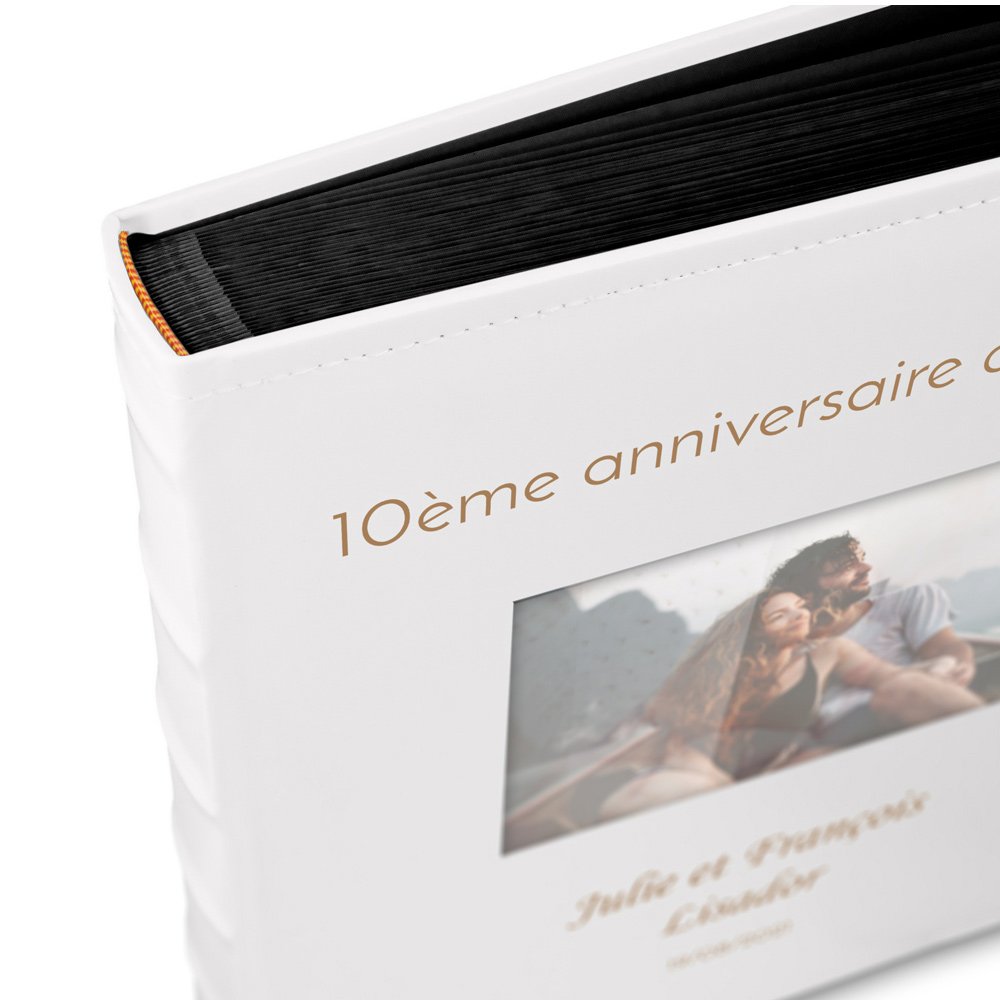 Murrano Wedding Photo Album with Window and 10-Year Print