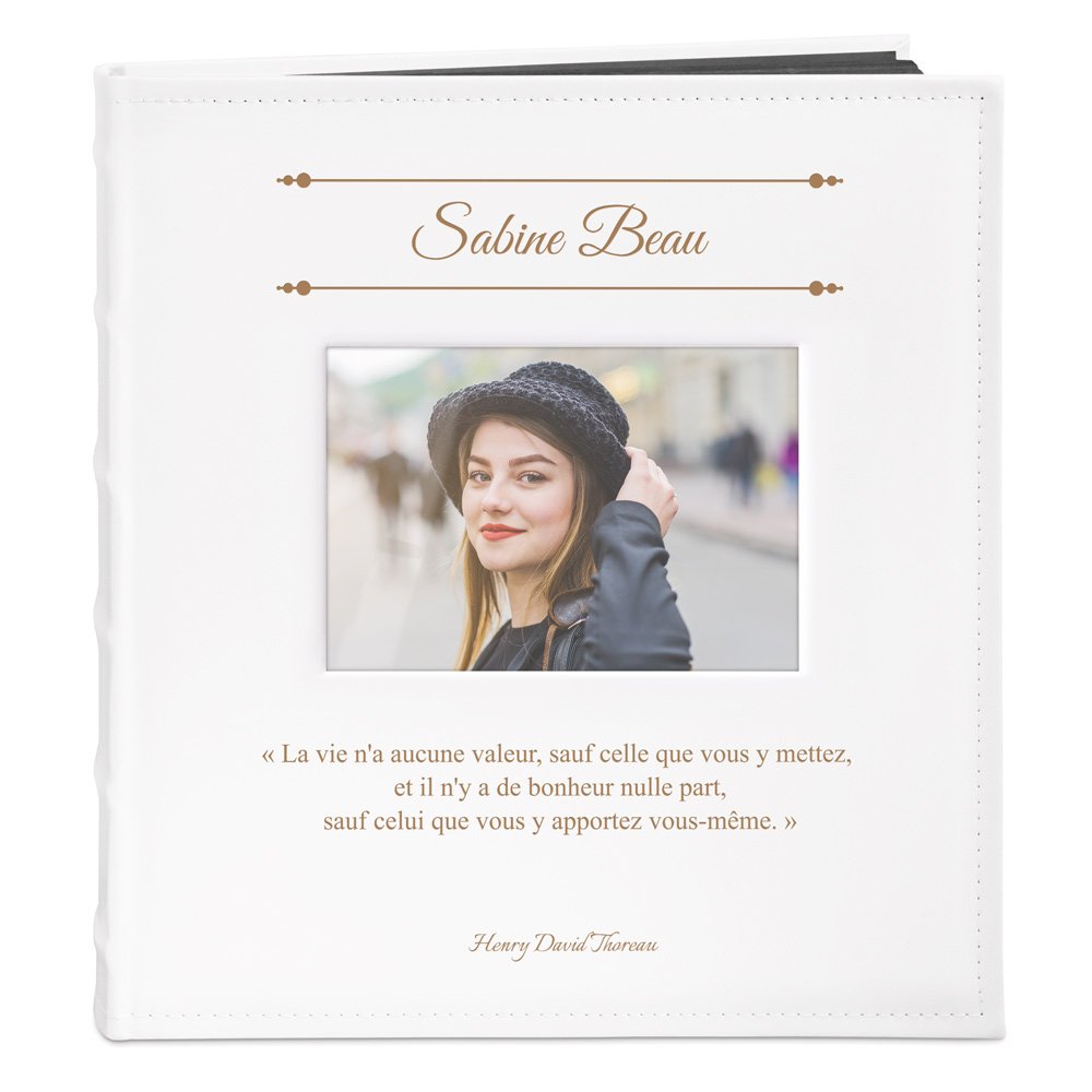 Murrano Personalized Photo Album with Window