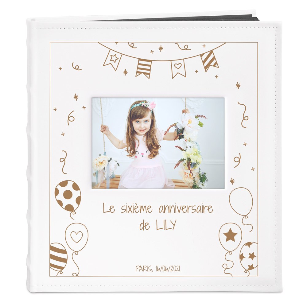 Murrano Personalized Photo Album for Girl's Birthday