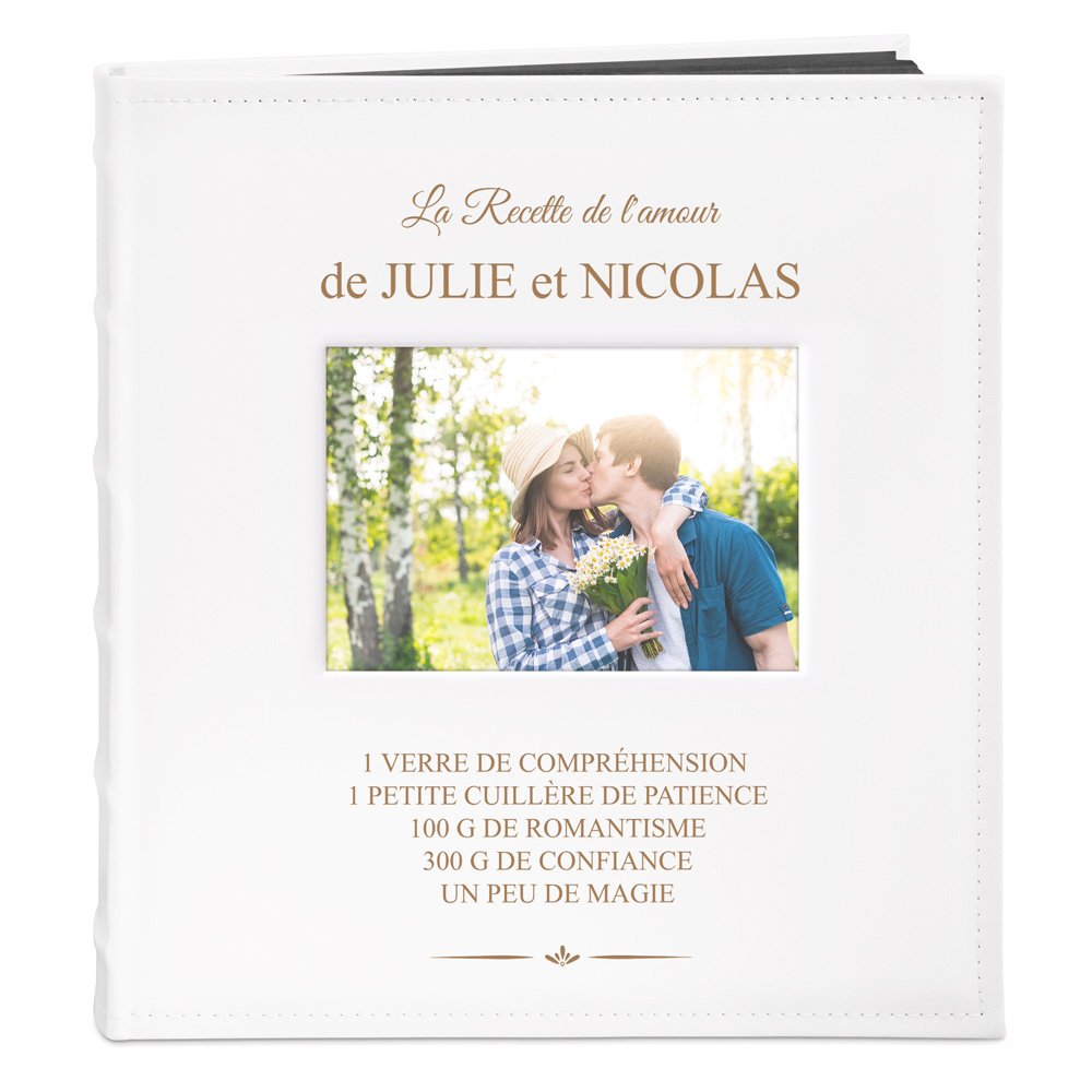 Murrano Photo Album with Window and Love Recipe Print