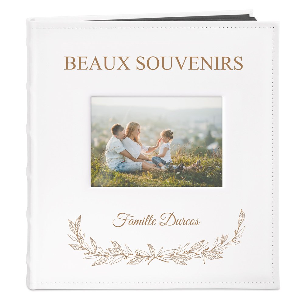 Murrano Family Photo Album with Window and Personalized Printing