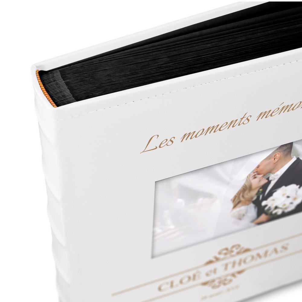 Álbum de fotos personalizado Murrano para recién casados
