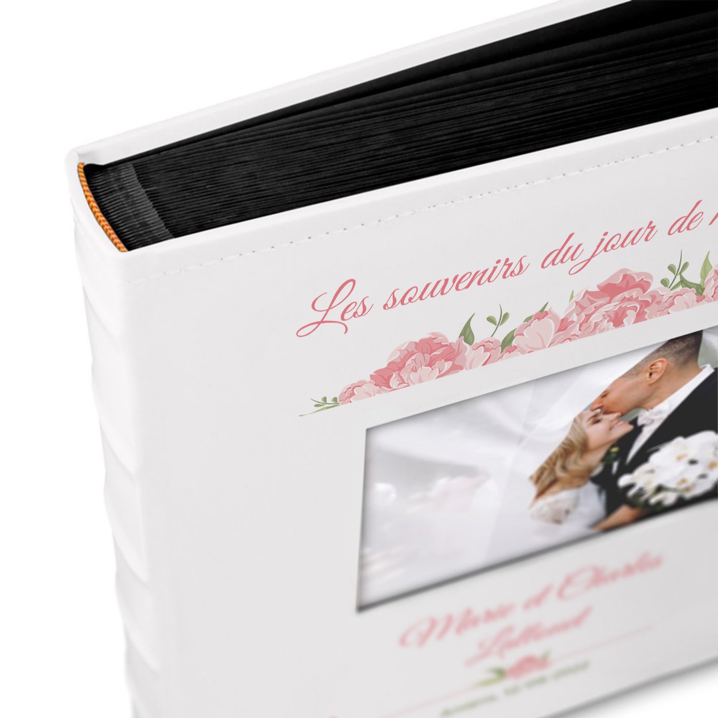 Murrano Custom Photo Album with Window for Wedding Memories