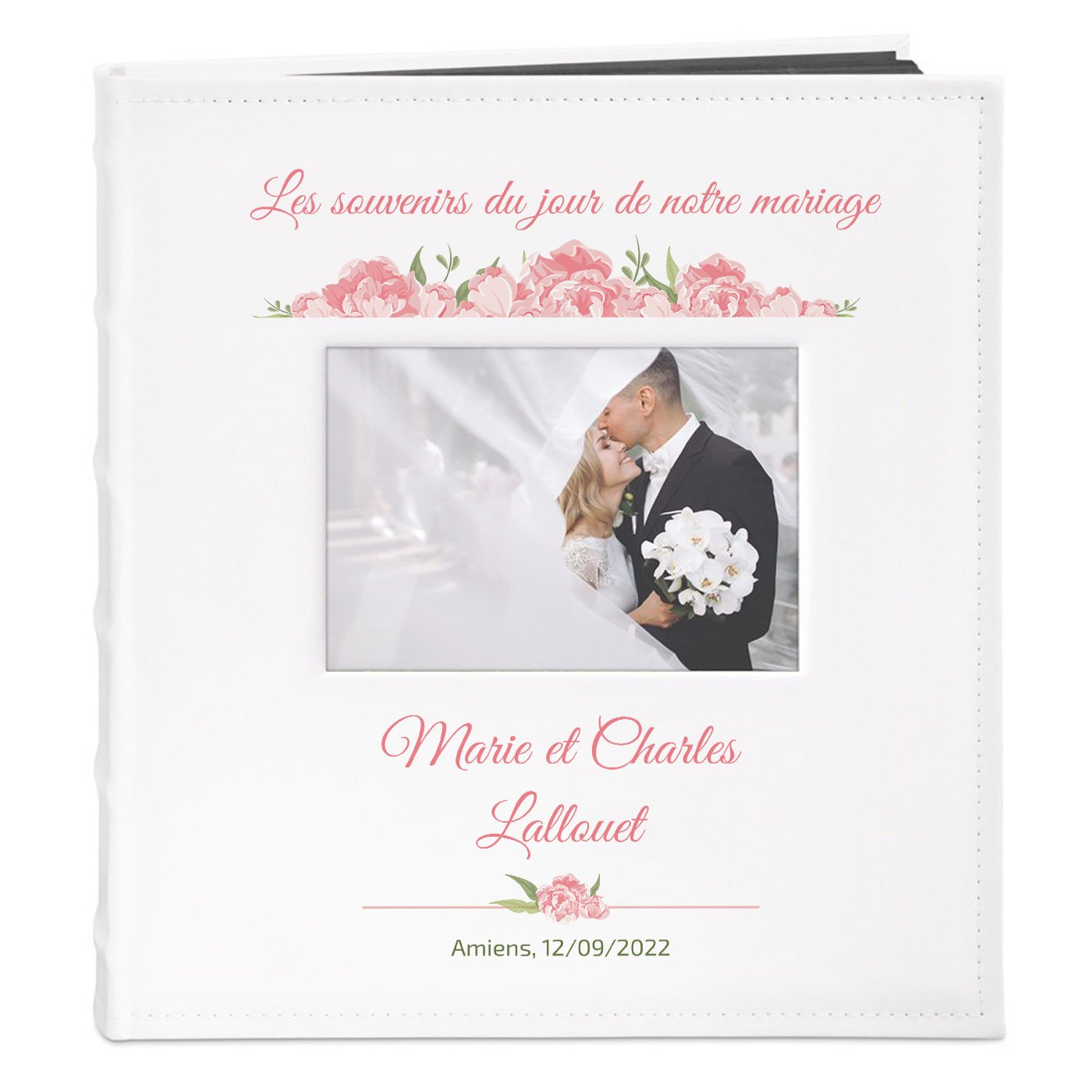 Murrano Custom Photo Album with Window for Wedding Memories